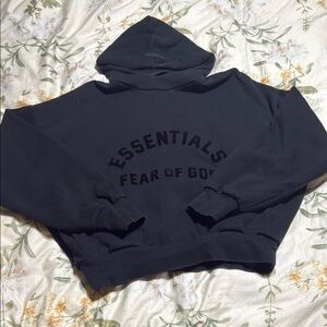 Essentials Black Sweatshirt Hoodie Classic Pullover